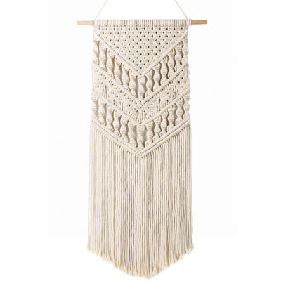 Macramé Mural Lysiane Atelier Macramé sur fond blanc