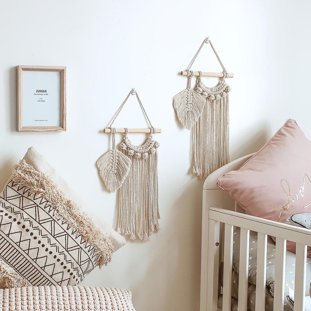 Suspension Murale en Macramé en coton