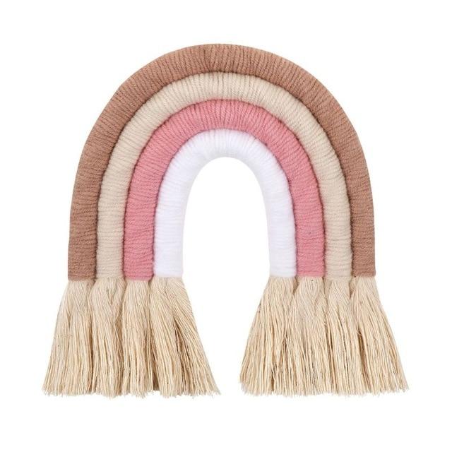 Arc en Ciel en Macramé rose