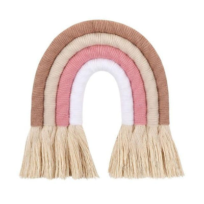 Arc en Ciel en Macramé rose