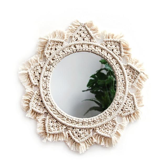 Miroir en Macramé Maya