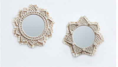 Miroir en Macramé Maya Atelier Macramé décor 2 miroirs