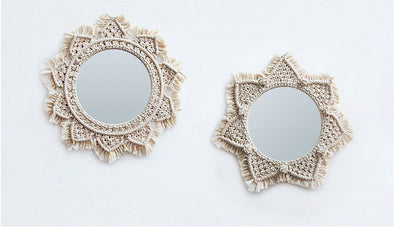 Miroir en Macramé Stella Atelier Macramé décor de 2 miroirs