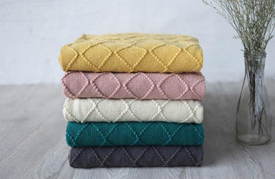 Plaid Macramé de couleurs