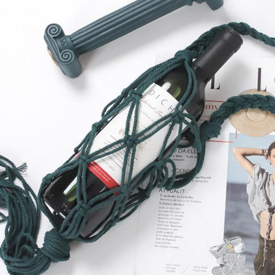 Porte Bouteille en Macramé