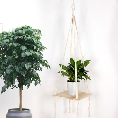 Macramé Mural Étagère Murale Ambre