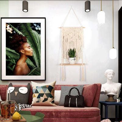 Macramé Mural Etagère Mural Louise