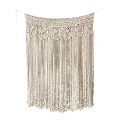 Rideau Macramé Donatella Atelier Macramé sur un fond blanc