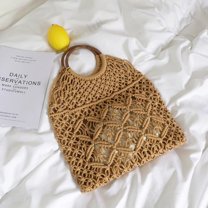 Sac à Main en Macramé beige