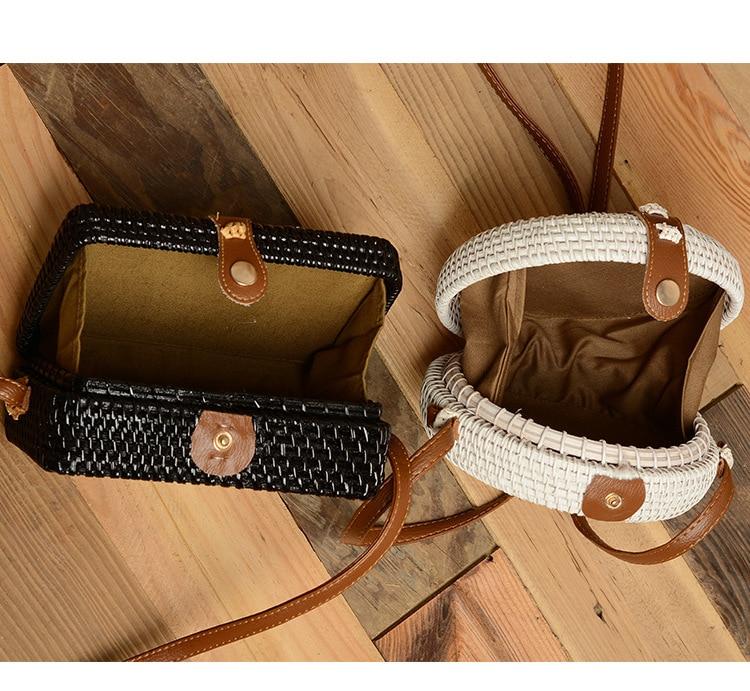 Petit Sac en Macramé noir et blanc