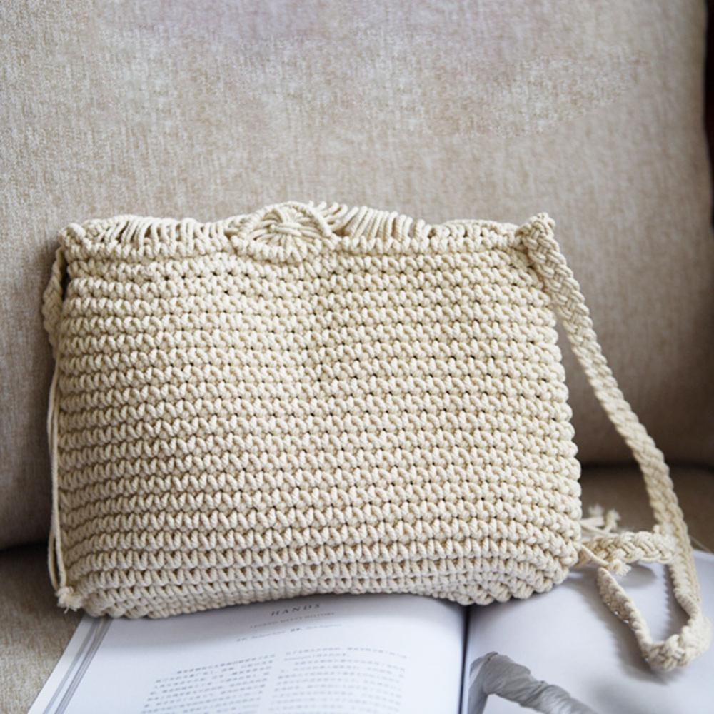 Sac Bandoulière Macramé beige