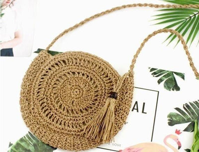 Sac en Macramé couleur camel