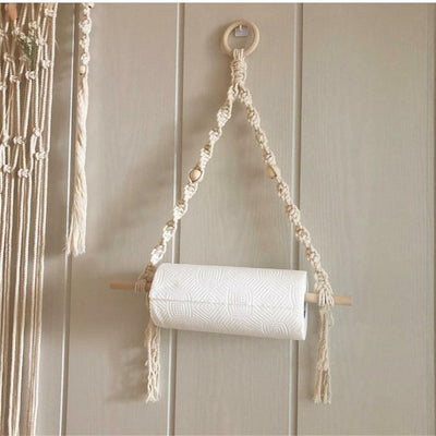 Porte Papier Toilette Macramé