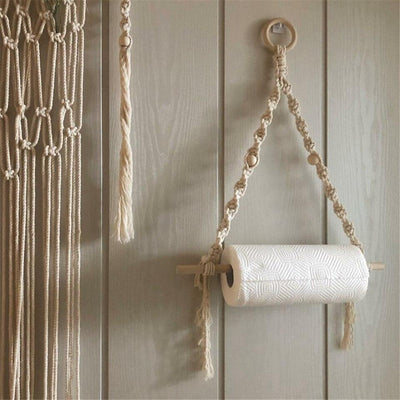 Support papier toilette macramé Atelier Macramé décor