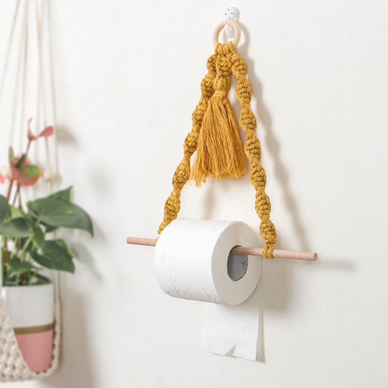 Support Papier Toilette Macramé