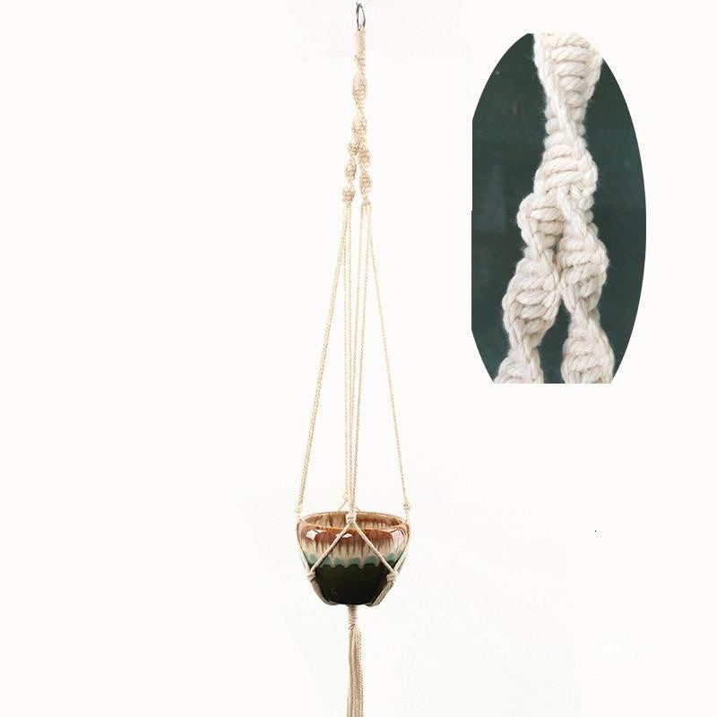 Suspension Macramé Alizé Atelier Macramé avec un fil de coton