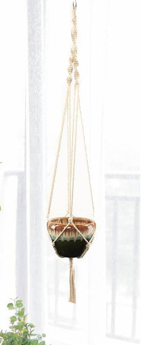 Suspension Macramé Alizé Atelier Macramé dans un salon