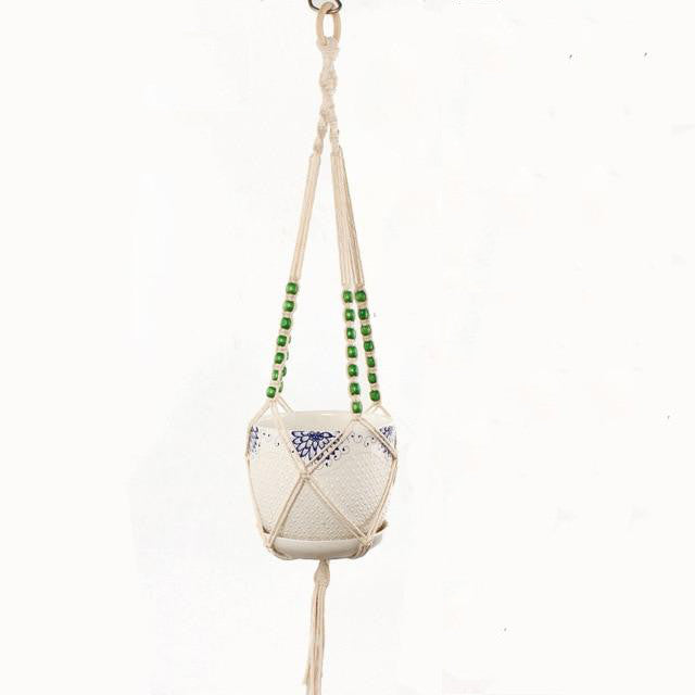 Suspension Macramé Claudie Atelier Macramé sur fond blanc