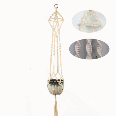 Suspension en Macramé Denise Atelier Macramé tressage en coton