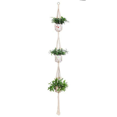 Suspension Macramé Elyssia Atelier Macramé sur fond blanc