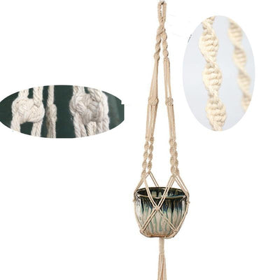 Suspension en macramé Leopoldine Atelier Macramé détails corde