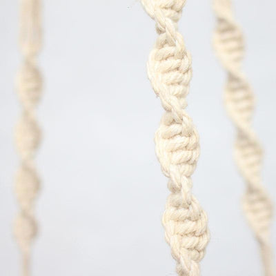 Suspension en macramé Leopoldine Atelier Macramé fil torsadé