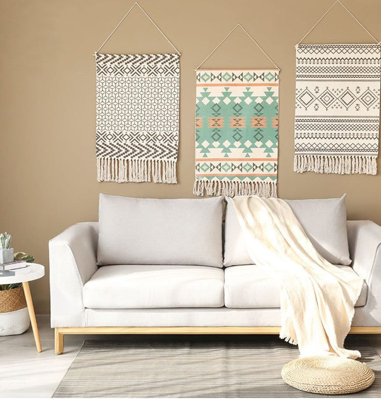 Tapisserie Murale en Macramé Colombe Atelier Macramé décor salon