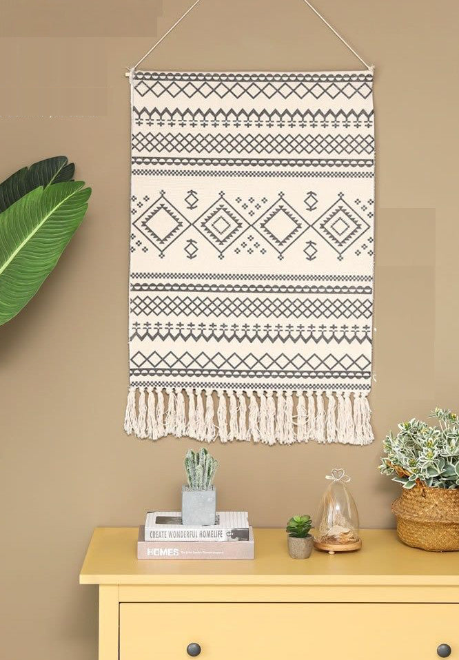 Tapisserie Murale en Macramé Valentine Atelier Macramé décor commode