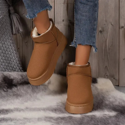 Bottines Fourrées Plateforme - Bottines Femme Fourrées courtes