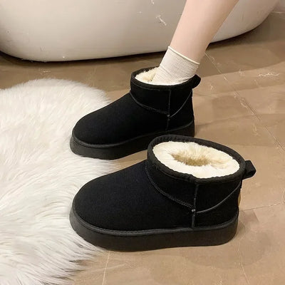 Bottines Fourrées Plateforme - Bottines Femme Fourrées courtes