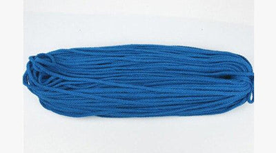 Corde en macramé Atelier Macramé en coton naturel rouleau de plusieurs mètres 5mm de diamètre  bleu foncé