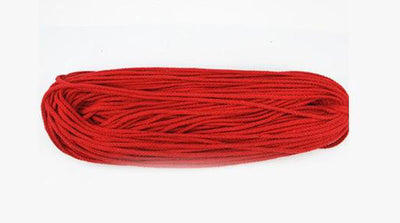 Corde en macramé Atelier Macramé en coton naturel rouleau de plusieurs mètres 5mm de diamètre rouge