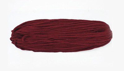 Corde en macramé Atelier Macramé en coton naturel rouleau de plusieurs mètres 5mm de diamètre rouge vin