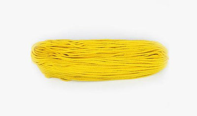 Corde en macramé Atelier Macramé en coton naturel rouleau de plusieurs mètres 5mm de diamètre jaune