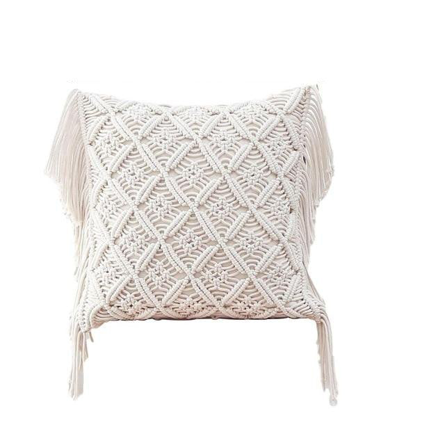 Housse de Coussin Macramé