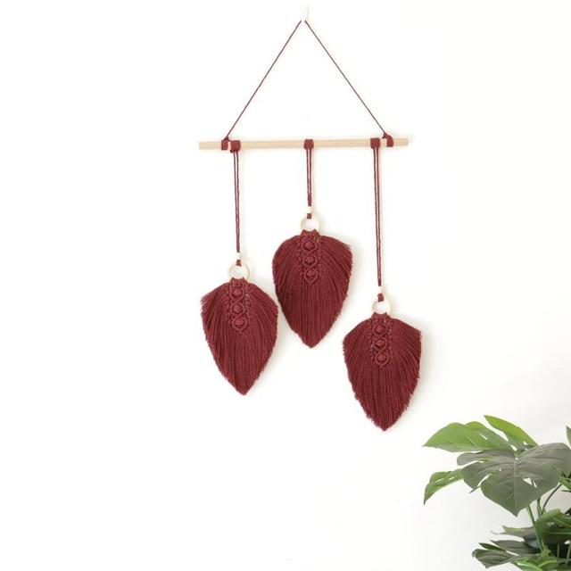Plume en macramé | maison-macramé