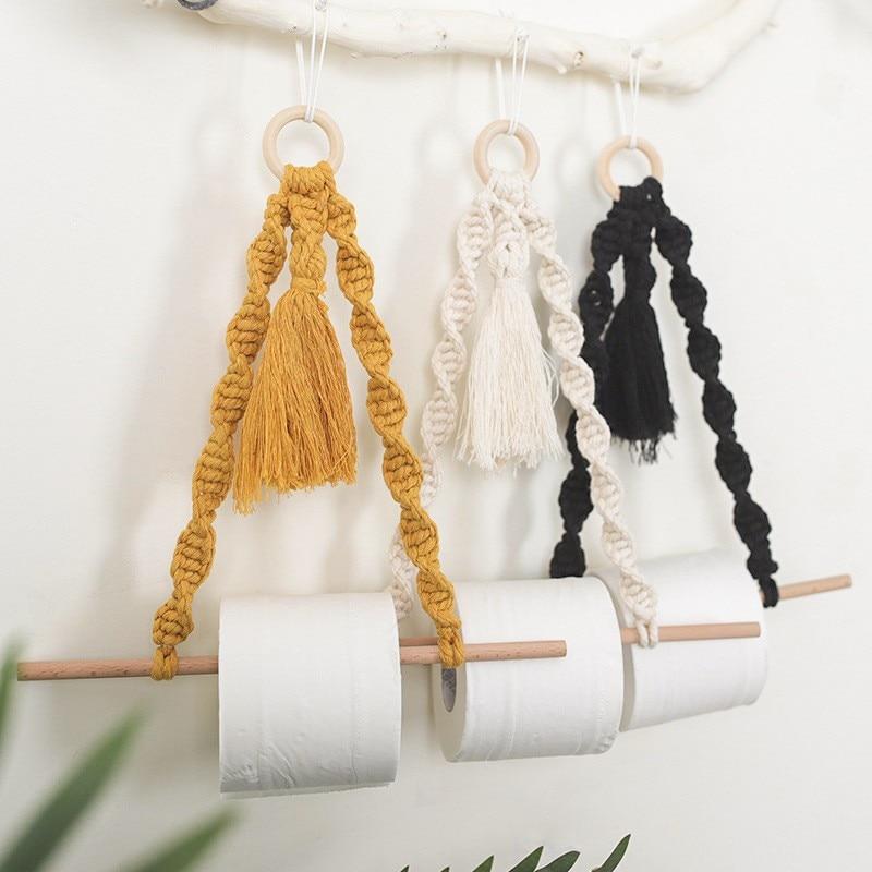 Porte Papier Toilette Macramé